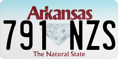 AR license plate 791NZS