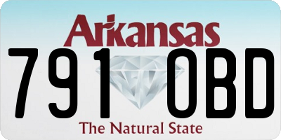 AR license plate 791OBD