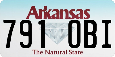 AR license plate 791OBI