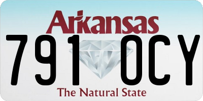 AR license plate 791OCY