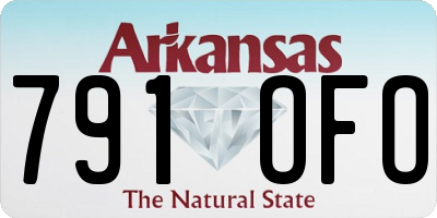 AR license plate 791OFO