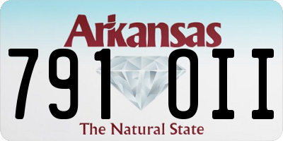 AR license plate 791OII