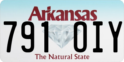 AR license plate 791OIY