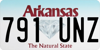 AR license plate 791UNZ