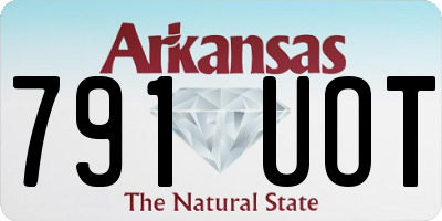 AR license plate 791UOT