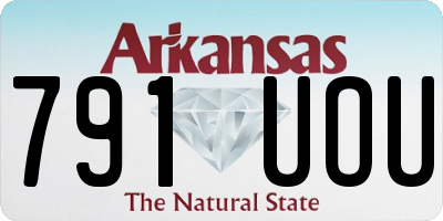 AR license plate 791UOU