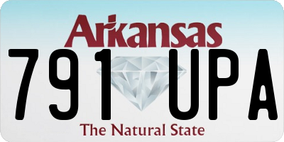 AR license plate 791UPA