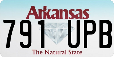 AR license plate 791UPB
