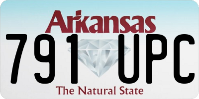 AR license plate 791UPC