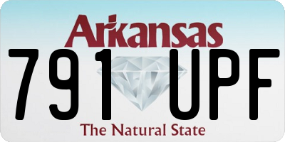 AR license plate 791UPF