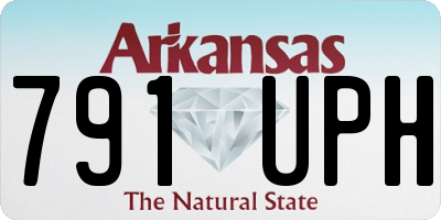 AR license plate 791UPH
