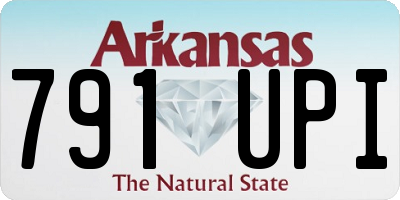 AR license plate 791UPI