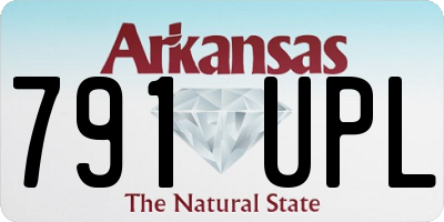AR license plate 791UPL