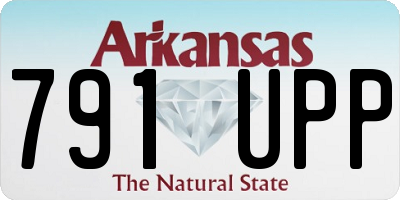 AR license plate 791UPP