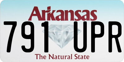 AR license plate 791UPR