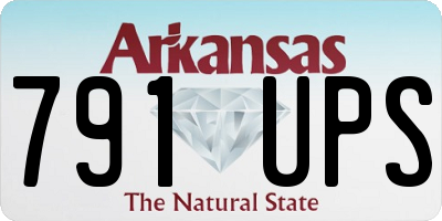 AR license plate 791UPS