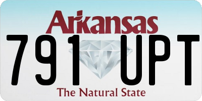 AR license plate 791UPT