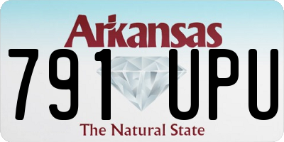 AR license plate 791UPU