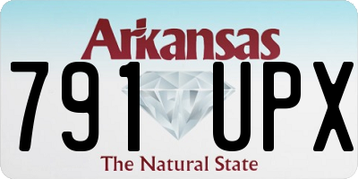 AR license plate 791UPX