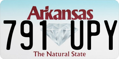 AR license plate 791UPY