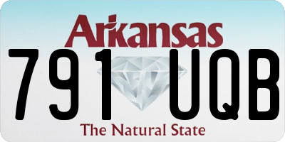 AR license plate 791UQB
