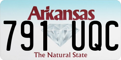 AR license plate 791UQC