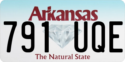 AR license plate 791UQE