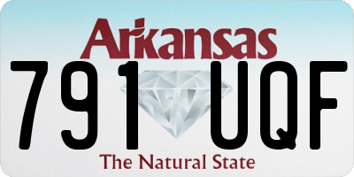 AR license plate 791UQF
