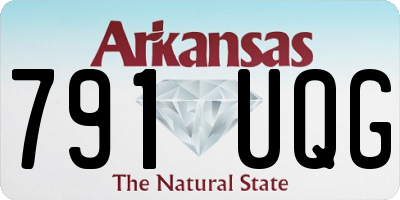 AR license plate 791UQG