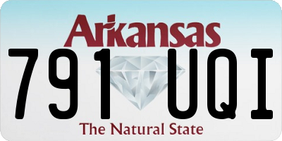 AR license plate 791UQI