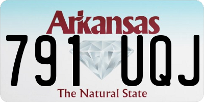 AR license plate 791UQJ