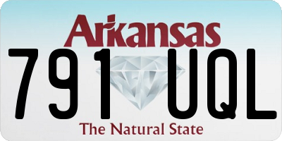 AR license plate 791UQL