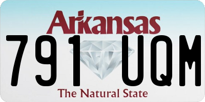 AR license plate 791UQM