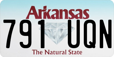 AR license plate 791UQN