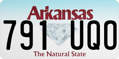 AR license plate 791UQO