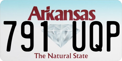 AR license plate 791UQP