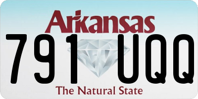 AR license plate 791UQQ