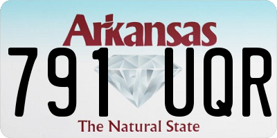 AR license plate 791UQR