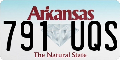 AR license plate 791UQS