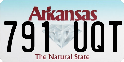 AR license plate 791UQT