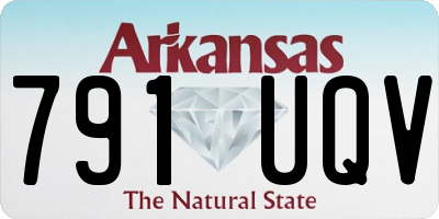AR license plate 791UQV