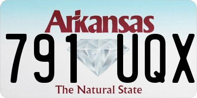 AR license plate 791UQX