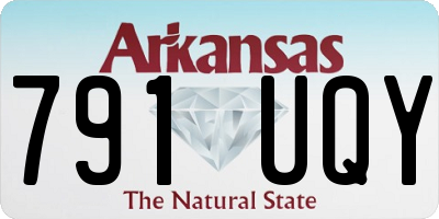 AR license plate 791UQY