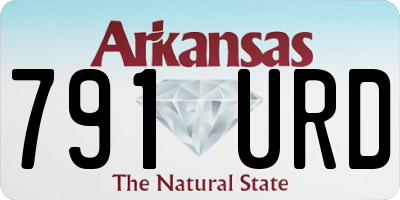 AR license plate 791URD