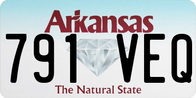 AR license plate 791VEQ