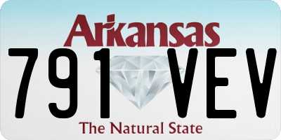 AR license plate 791VEV