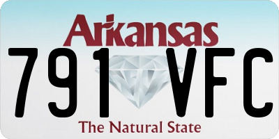 AR license plate 791VFC