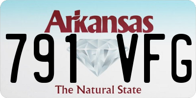 AR license plate 791VFG