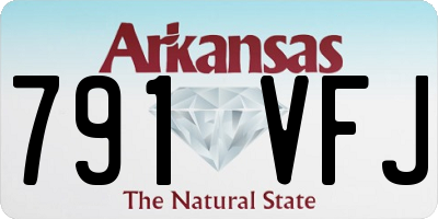 AR license plate 791VFJ
