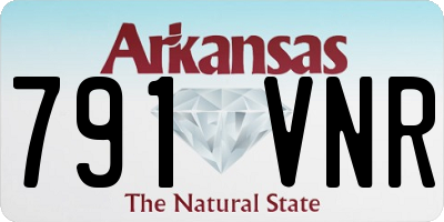 AR license plate 791VNR